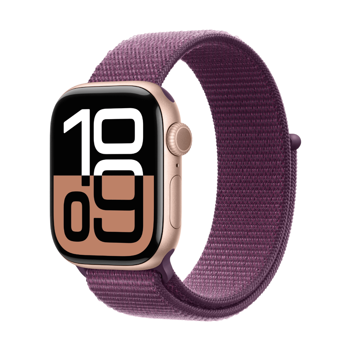 APPLE WATCH SERIES 10 GPS 42MM ALUMINIO ROSA ORO Y CORREA DEPORTIVA LOOP CIRUELA (PLUM) | Wearables