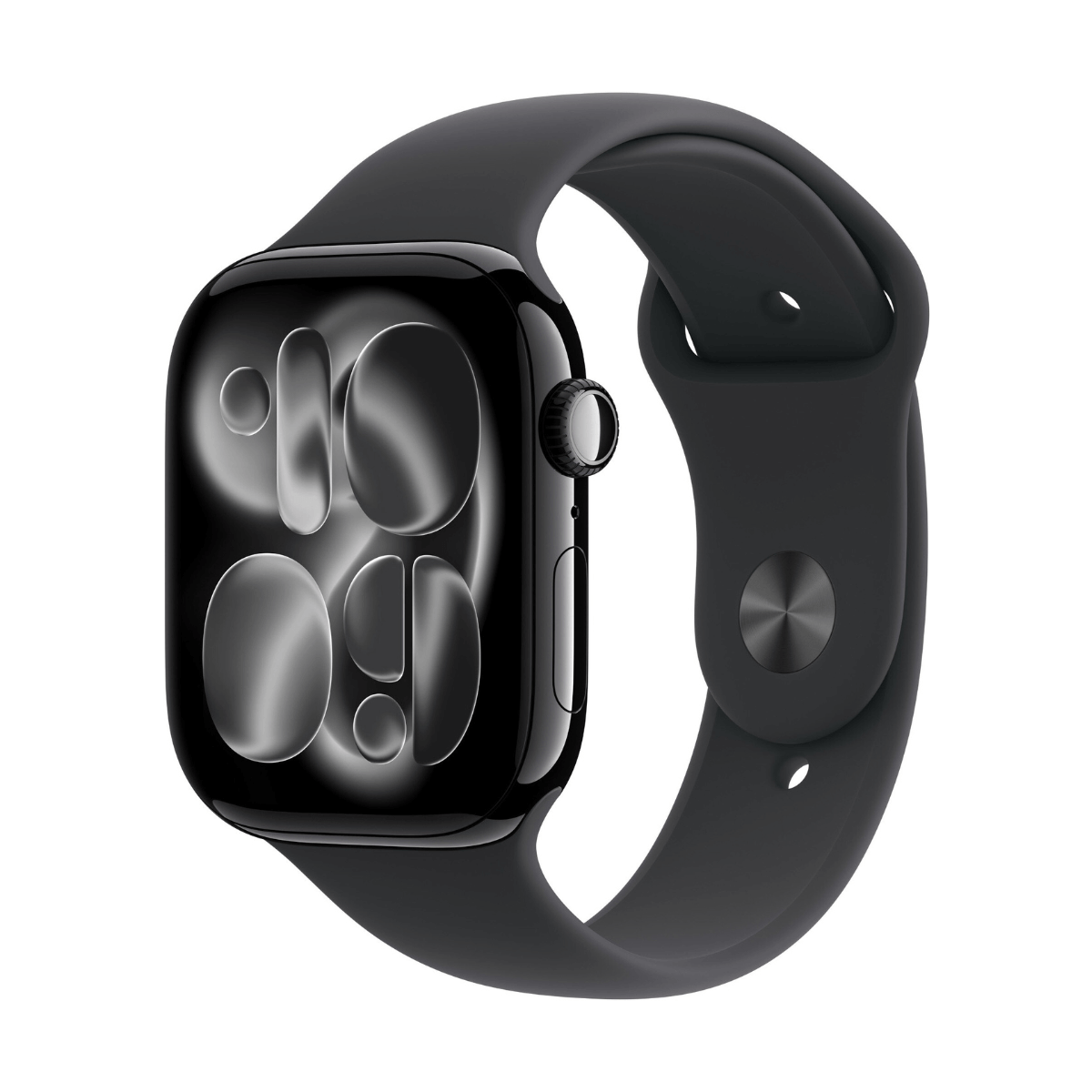 APPLE WATCH SERIES 11 GPS + CELLULAR 46MM ALUMINIO NEGRO AZABACHE Y CORREA SPORT BAND NEGRA - TALLA S/M