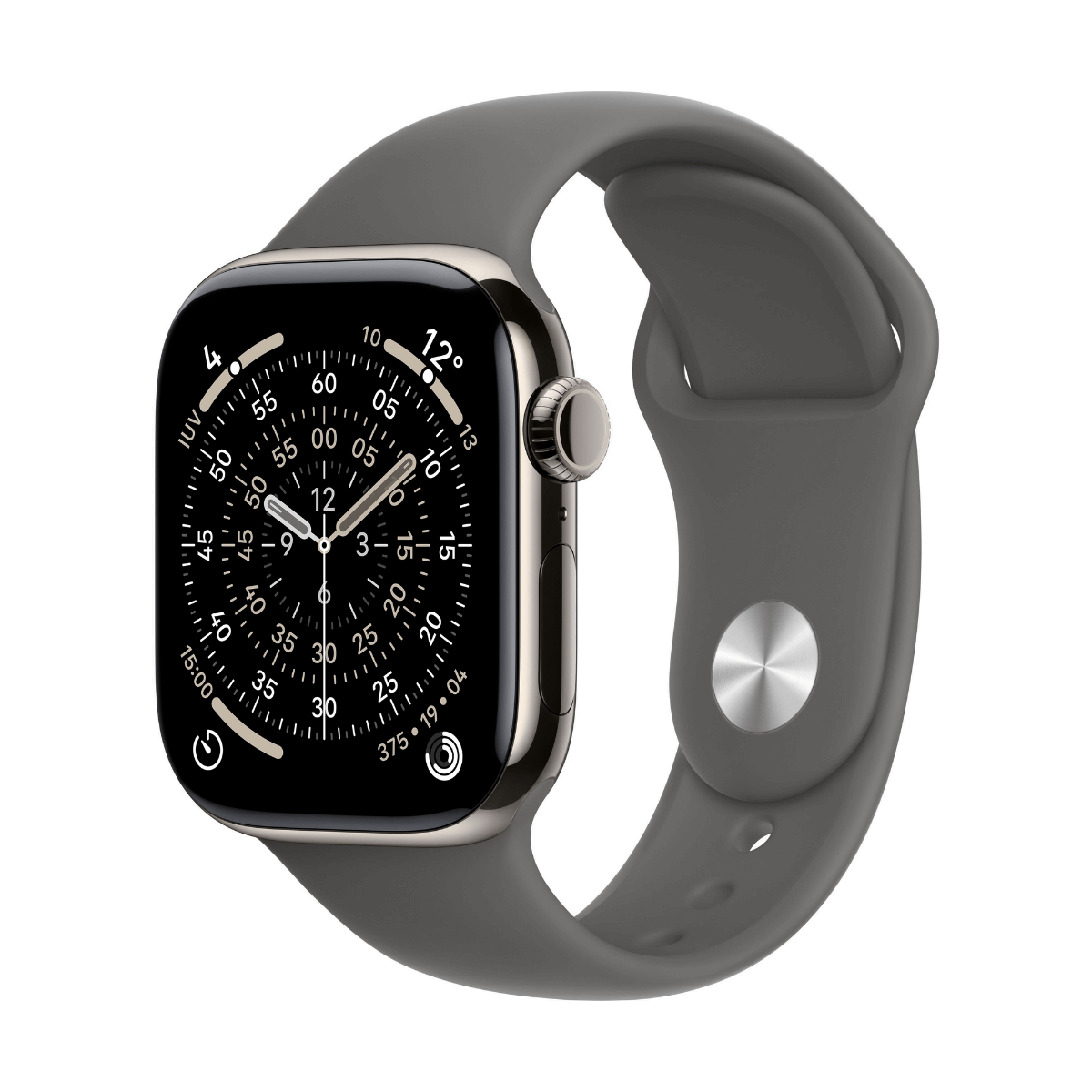 APPLE WATCH SERIES 11 GPS + CELLULAR 46MM TITANIO NATURAL Y CORREA SPORT BAND GRIS PIEDRA - TALLA S/M