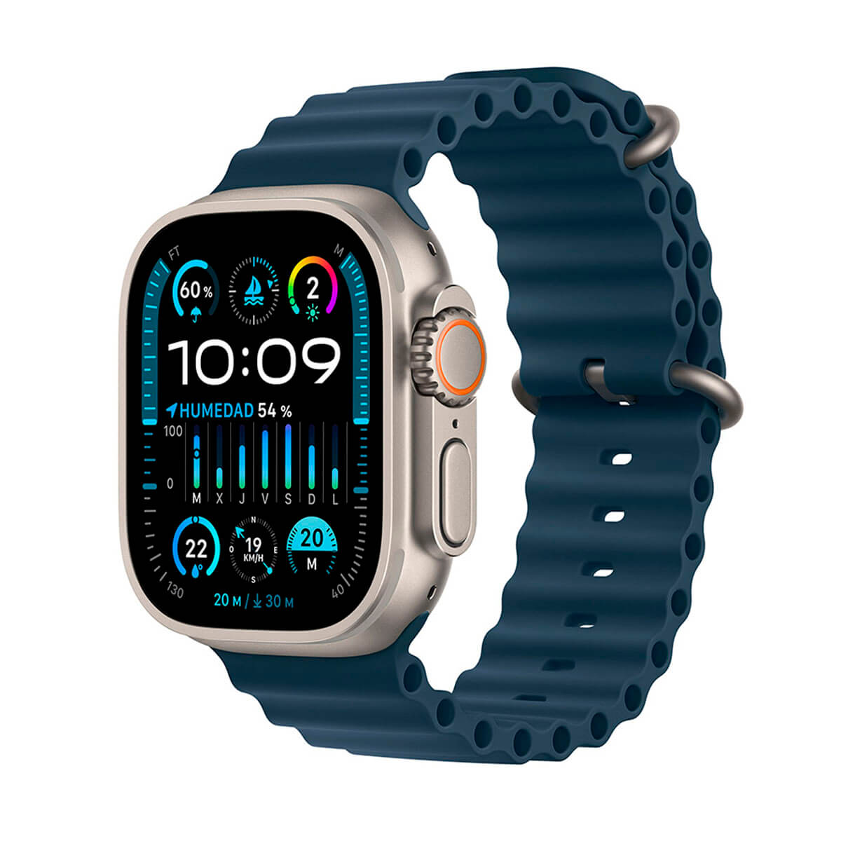 APPLE WATCH ULTRA 2 GPS + CELLULAR 49MM TITANIO CON CORREA OCEAN AZUL