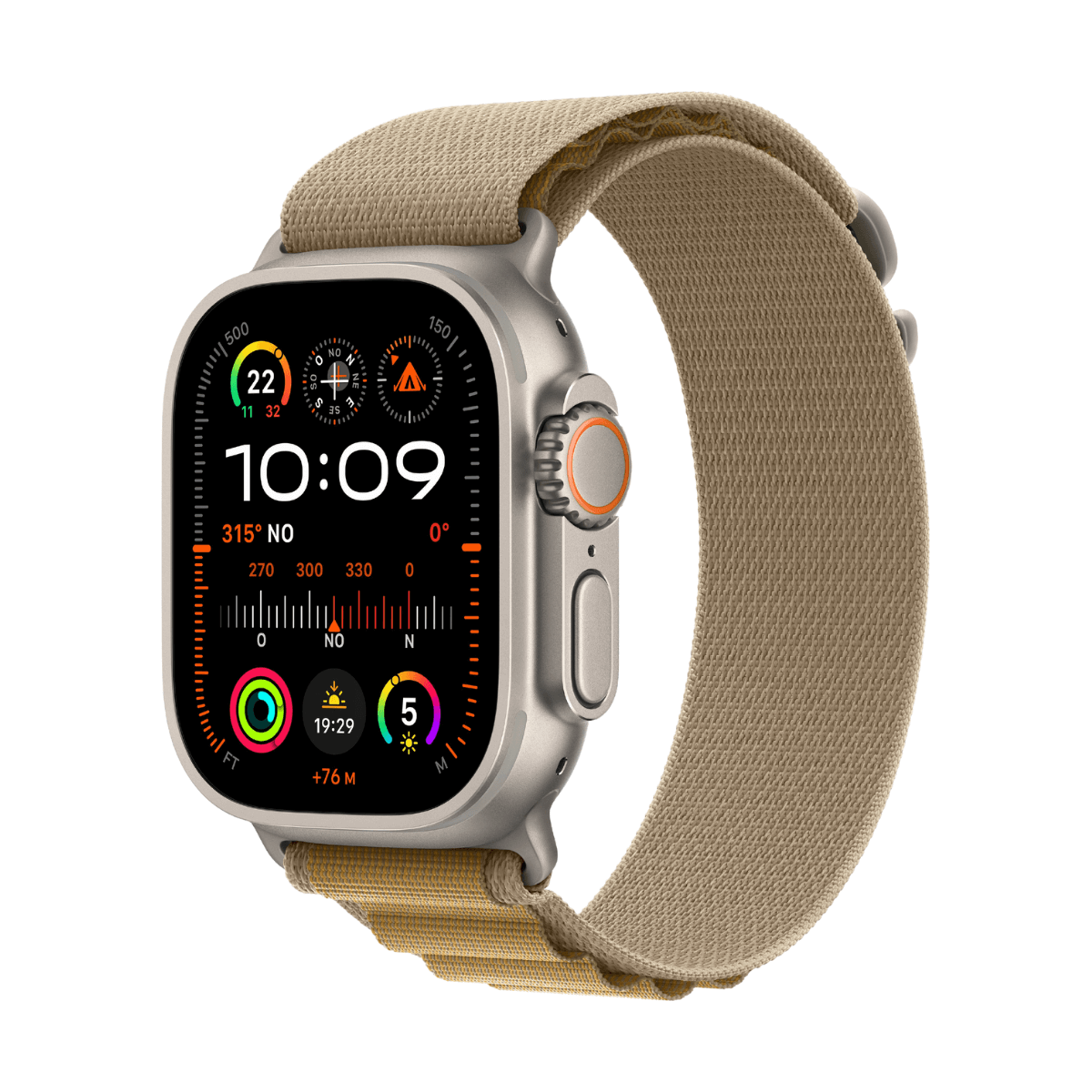 APPLE WATCH ULTRA 2 GPS + CELLULAR 49MM TITANIO CON CORREA ALPINE LOOP CANELA - TALLA M | Wearables