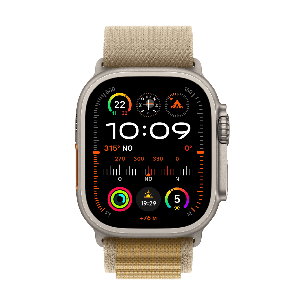 APPLE WATCH ULTRA 2 GPS + CELLULAR 49MM TITANIO CON CORREA ALPINE LOOP CANELA - TALLA M | Wearables