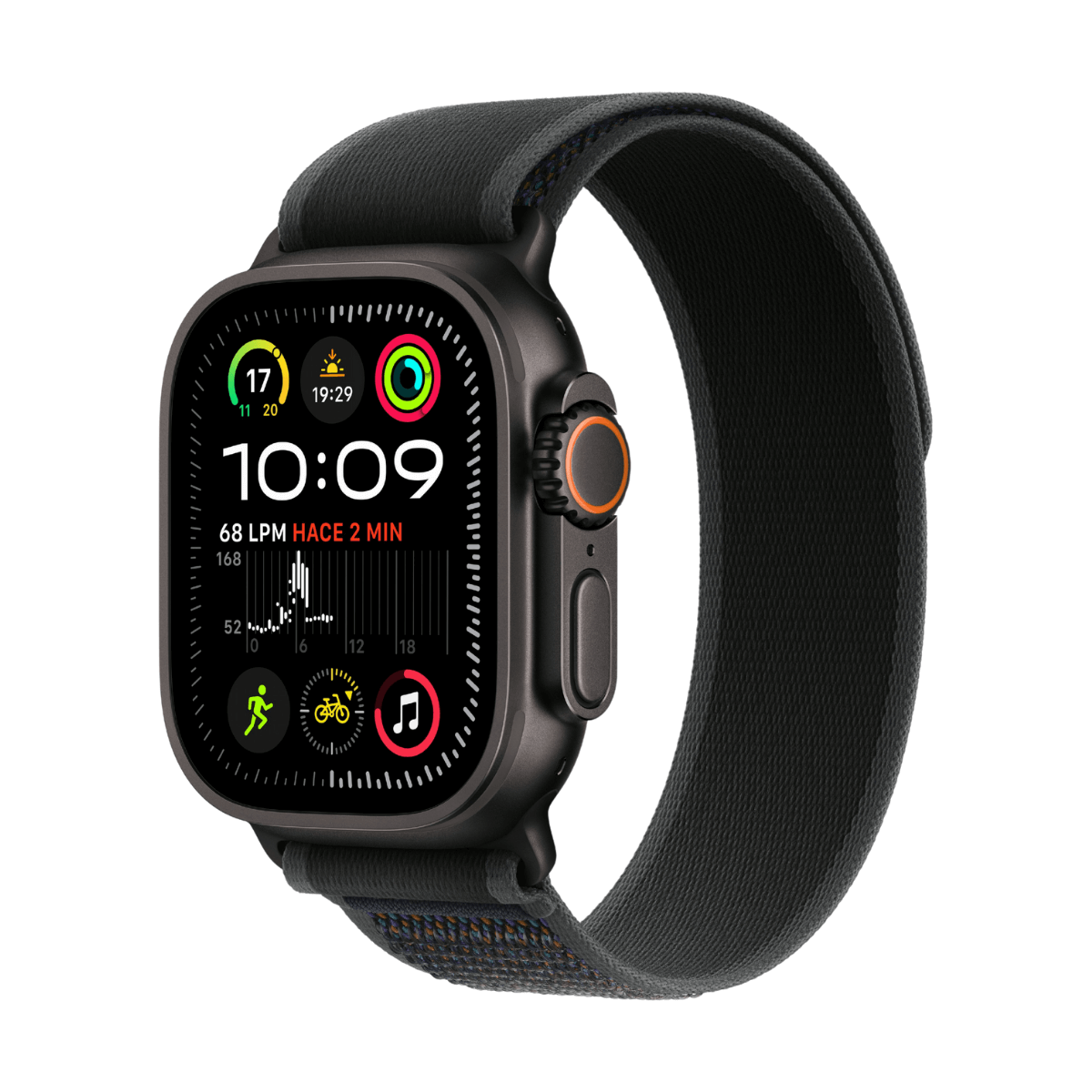 APPLE WATCH ULTRA 2 GPS + CELLULAR 49MM TITANIO NEGRO CON CORREA TRAIL LOOP NEGRA - TALLA S/M | Wearables