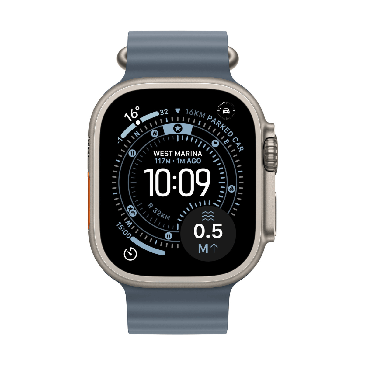 APPLE WATCH ULTRA 3 GPS + CELLULAR 49MM TITANIO NATURAL CON CORREA OCEAN AZUL NAUTICO (ANCHOR BLUE) | Wearables