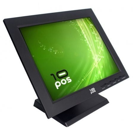 MONITOR TACTIL 10POS TS-15V - 15"/38.1CM COLOR TACTIL RESISTIVA - 1024X768 - 250CD/M2 - 450:1 - VGA - USB - NEGRO