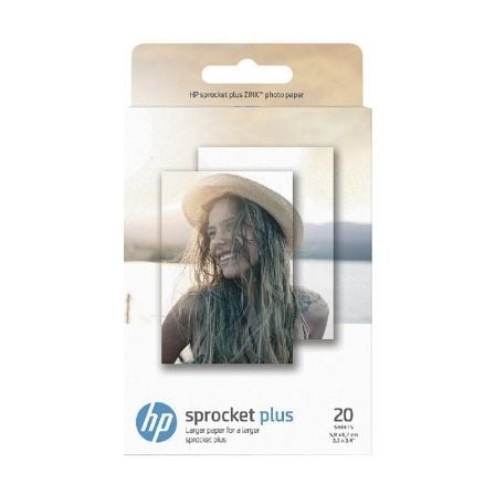 PAPEL HP FOTOGRAFICO ADHESIVO HP SPROCKET PLUS - 20 HOJAS 5,8 X 8,7 CM -  COMPATIBLE CON  2FR85A/2FR86A