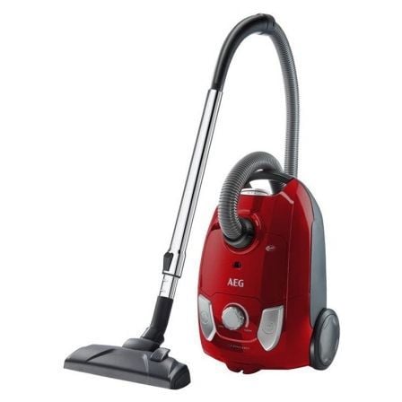 ASPIRADOR DE TRINEO AEG VX4 EFFICIENCY ANIMAL ROJO - 750W - FILTRO H12 LAVABLE - BOLSA 3L - RUEDAS ANTIARANAZOS