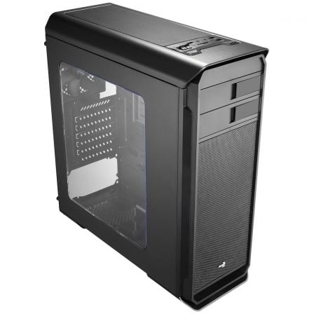 CAJA SEMITORRE AEROCOOL AERO500GRGB NEGRA - ATX - 2*5.25 / 4*3.5 / 2*2.5 - 1*USB 3.0/2*USB 2.0 -  SOPORTA REFRIGERACION LIQUIDA