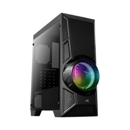 CAJA SEMITORRE AEROCOOL AEROENGINERGB NEGRA - USB 3.0/2* USB 2.0 - LED RGB EN FRONTAL - ATX/MICRO ATX/MINI ATX - SOPORTA REFRIGE