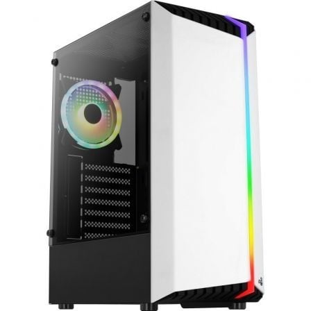 CAJA GAMING SEMITORRE AEROCOOL BIONIC V2 RGB/ BLANCA