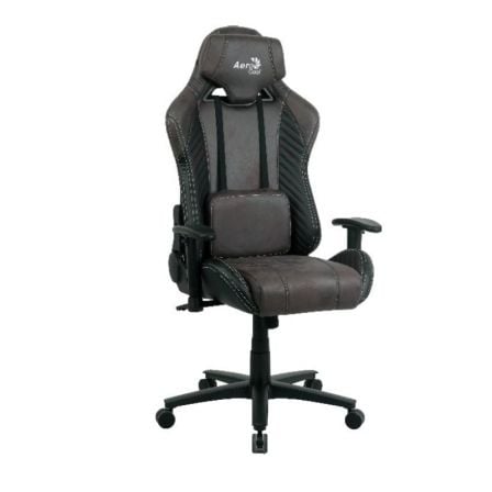 SILLA GAMER AEROCOOL BARON IRON BLACK - MARCO DE ACERO - MECANISMO MARIPOSA - RESPALDO AJUSTABLE - BALANCEO - PISTON GAS CLASE 4