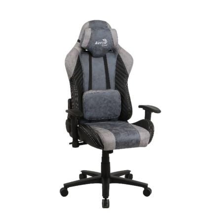 SILLA GAMER AEROCOOL BARON STEEL BLUE - MARCO DE ACERO - MECANISMO MARIPOSA - RESPALDO AJUSTABLE - BALANCEO - PISTON GAS CLASE 4