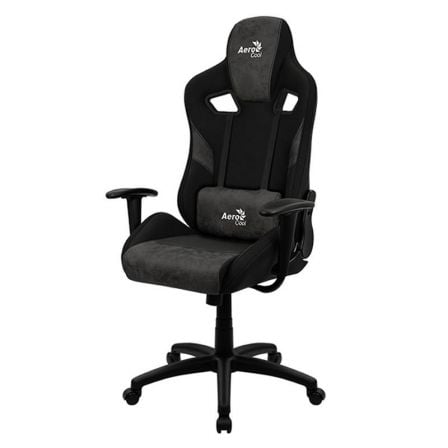 SILLA GAMER AEROCOOL COUNT IRON BLACK - MARCO DE ACERO - RESPALDO AJUSTABLE - TECNOLOGIA AIRMESH - PISTON GAS CLASE 3 - HASTA 15