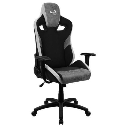 SILLA GAMER AEROCOOL COUNT STONE GREY - MARCO DE ACERO - RESPALDO AJUSTABLE - TECNOLOGIA AIRMESH - PISTON GAS CLASE 3 - HASTA 15