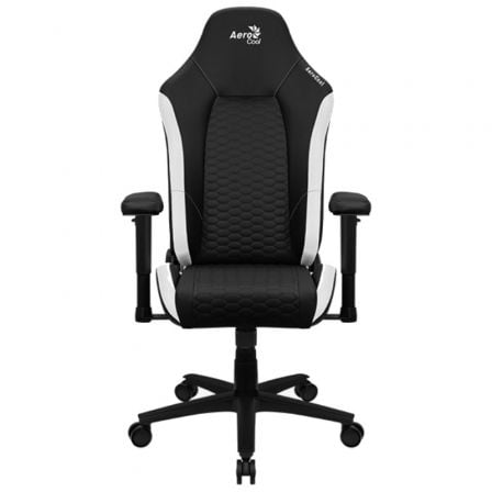 SILLA GAMING AEROCOOL CROWN/ BLANCA Y NEGRA