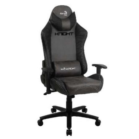 SILLA GAMER AEROCOOL KNIGHT IRON BLACK- MARCO DE ACERO - MECANISMO DE MARIPOSA - PISTON GAS CLASE 4 - REPOSABRAZOS AJUSTABLES -