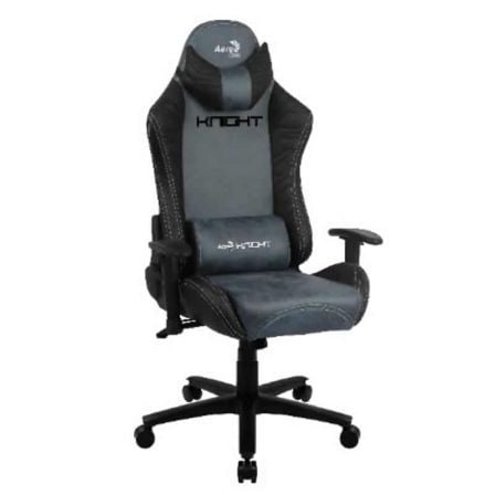 SILLA GAMER AEROCOOL KNIGHT STEEL BLUE - MARCO DE ACERO - MECANISMO DE MARIPOSA - PISTON GAS CLASE 4 - REPOSABRAZOS AJUSTABLES -