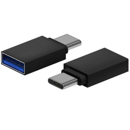 ADAPTADOR USB 3.2 AISENS A108-0717/ USB HEMBRA - USB TIPO-C MACHO/ NEGRO | Adaptadores usb