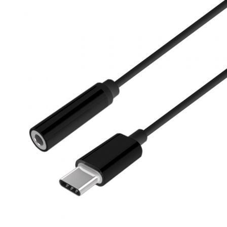 CONVERSOR USB TIPO-C AISENS A109-0385/ USB TIPO-C MACHO - JACK 3.5 HEMBRA | Cables de audio