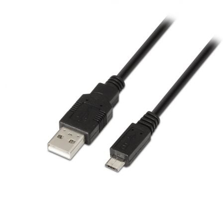 CABLE USB 2.0 AISENS A101-0029/ USB MACHO - MICROUSB MACHO/ 3M/ NEGRO | Cable usb