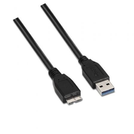 CABLE USB 3.0 AISENS A105-0043/ USB MACHO - MICROUSB MACHO/ 1M/ NEGRO | Cable usb