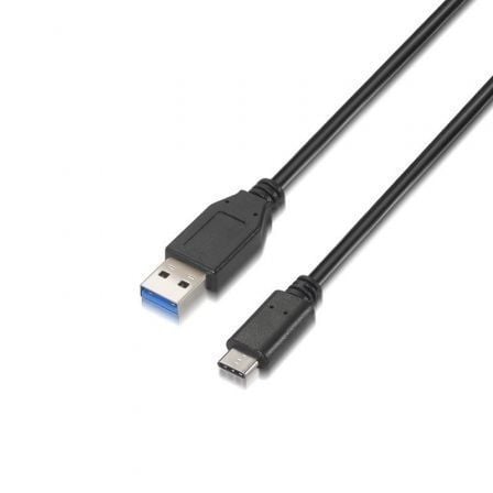 CABLE USB 3.1 AISENS A107-0060/ USB TIPO-C MACHO - USB MACHO/ HASTA 27W/ 625MBPS/ 1M/ NEGRO |