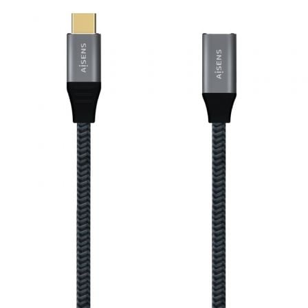 Cable alargador usb 3.0 aisens a105-0041/ usb macho - usb hembra/ 1m/ negro