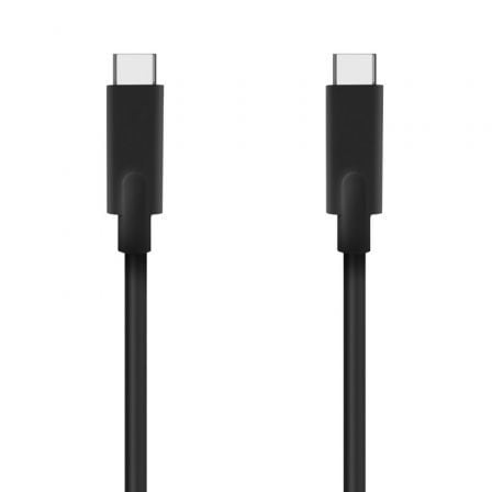 CABLE USB 3.2 TIPO-C AISENS A107-0705 10GBPS 5A 100W/ USB TIPO-C MACHO - USB TIPO-C MACHO/ HASTA 100W/ 2500MBPS/ 3M/ NEGRO