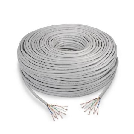 BOBINA DE CABLE AISENS A133-0210 - RJ45 - CAT5E - UTP - AWG24 - 100M - GRIS