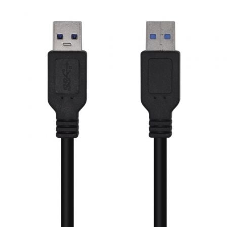 CABLE USB 3.0 AISENS A105-0447/ USB MACHO - USB MACHO/ 2M/ NEGRO |