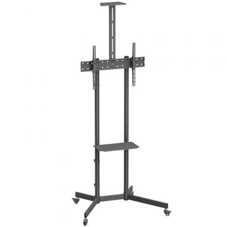 SOPORTE DE SUELO INCLINABLE CON RUEDAS/ SOPORTE DE CAMARA AISENS FT70TE-335 PARA TV 37"-70"/ HASTA 45KG