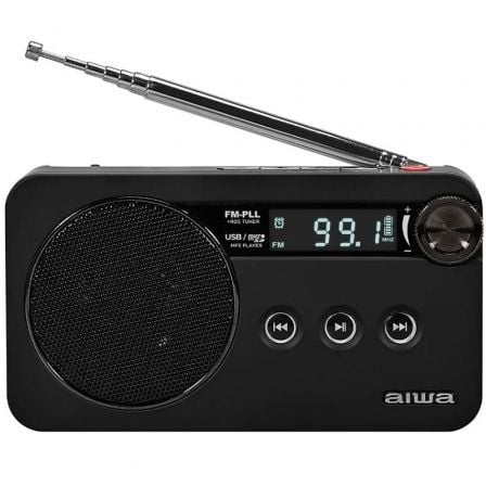 RADIO PORTATIL AIWA RS-77PLLBK/ NEGRA