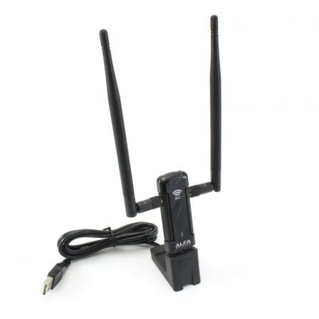 ADAPTADOR USB WIFI ALFA NETWORK AWUS036AC - REALTEK RTL8812AU - 2.4-5GHZ - 2X ANTENAS - USO INTERIOR - USB 3.0