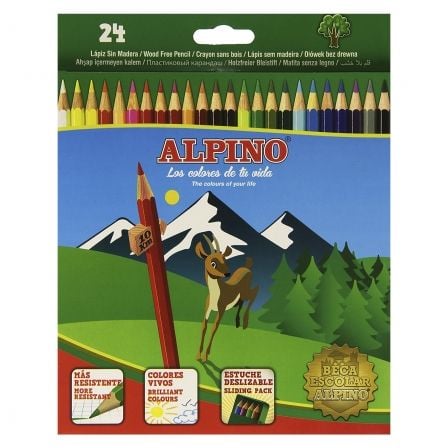 LAPICES DE COLORES ALPINO AL010658/ 24 UNIDADES