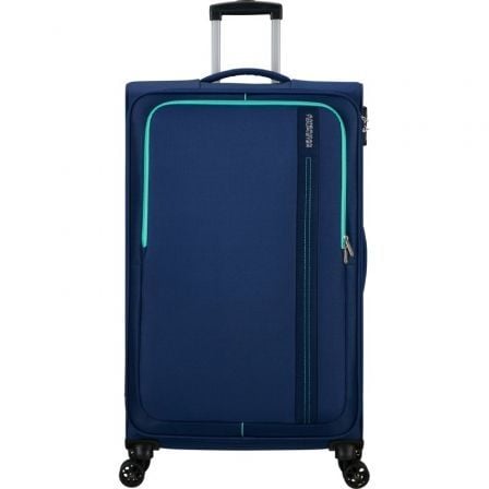 MALETA DE CABINA AMERICAN TOURISTER SEA SEEKER SPINNER 80CM/ 80X47.5X28.5CM/ 4 RUEDAS/ MARINO COMBATE