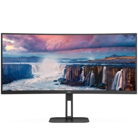 MONITOR PROFESIONAL ULTRAPARONAMICO CURVO AOC CU34V5C/BK 34"/ WQHD/ MULTIMEDIA/ NEGRO