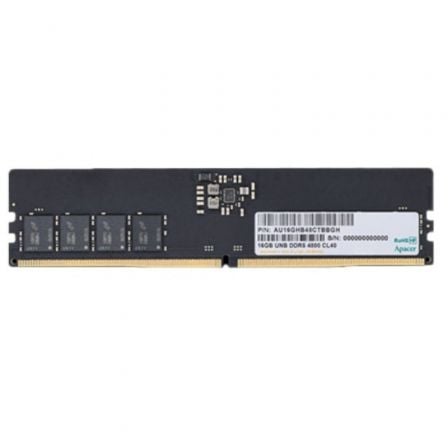 MEMORIA RAM APACER AU16GHB56CVBBGH 16GB/ DDR5/ 5600MHZ/ 1.1V/ CL46/ DIMM