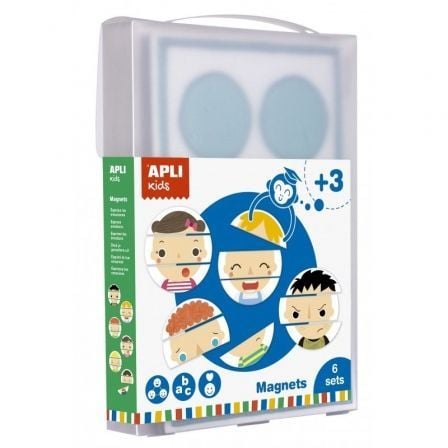 JUEGO MAGNETS EMOCIONES XXL APLI KIDS 17460/ 18 FICHAS + ESCENARIO IMANTADO | Manualidades