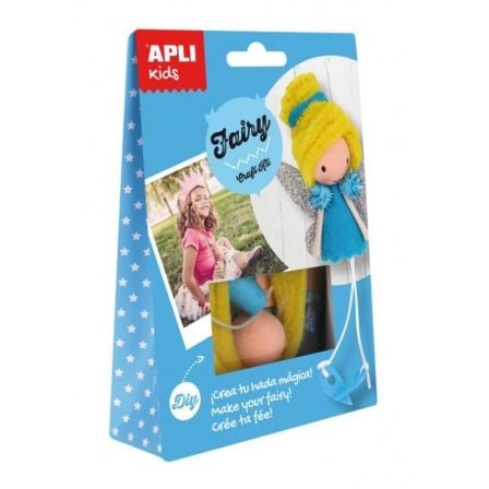 MINI KIT MANUALIDADES APLI KIDS CRAFT KIT HADA MAGICA - INCLUYE TODO EL MATERIAL PARA CREAR LA FIGURA DEL PACK - NO INCLUYE ADHE