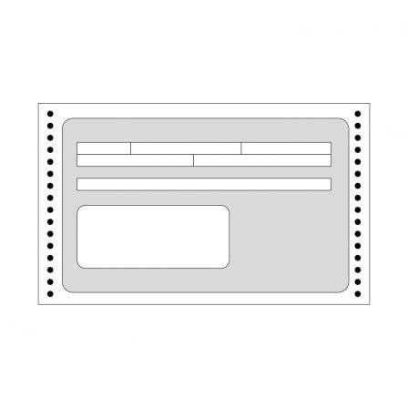FORMULARIOS EN CONTINUO APLI 00132 - RECIBOS PLEGADOS PARA IMPRESORAS MATRICIALES Y LASER EN ZIG-ZAG - 240X97MM - 1500 UNIDADES