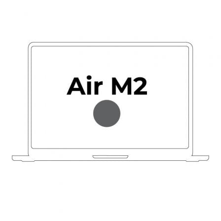 APPLE MACBOOK AIR 13.6"/ M2 8-CORE CPU/ 8GB/ 256GB SSD/ 8-CORE GPU/ GRIS ESPACIAL