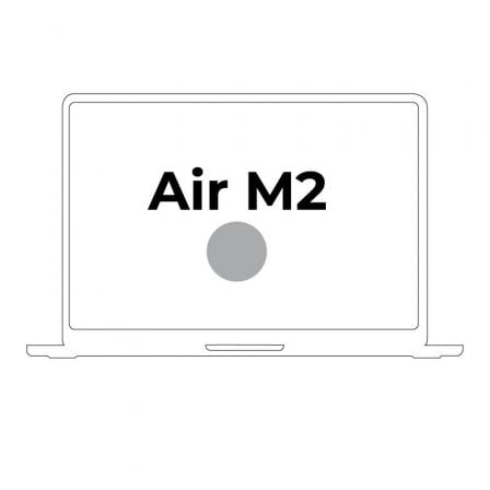 APPLE MACBOOK AIR 13.6"/ M2 8-CORE CPU/ 8GB/ 512GB SSD/ 10-CORE GPU/ PLATA