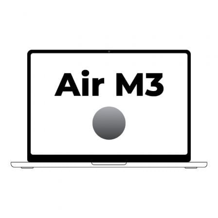 APPLE MACBOOK AIR 13,6"/ M3 8-CORE CPU/ 8GB/ 256GB SSD/ 8-CORE GPU/ GRIS ESPACIAL