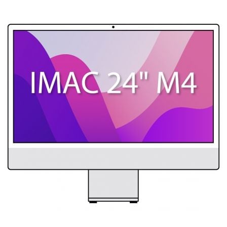 APPLE IMAC 24" RETINA 4,5K / M4 10-CORE CPU/ 24GB/ 512GB SSD/ 10-CORE GPU/ PLATA