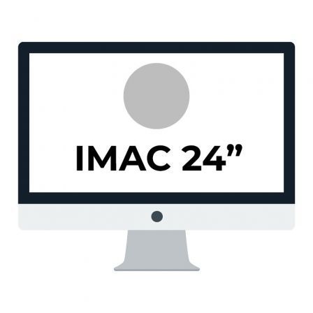 APPLE IMAC 24" RETINA 4.5K/ CHIP M1 CPU 8 NUCLEOS/ 8GB/ 256GB/ GPU 8 NUCLEOS/ PLATA