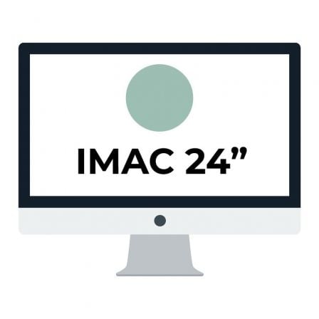 APPLE IMAC 24" RETINA 4.5K/ CHIP M1 CPU 8 NUCLEOS/ 8GB/ 512GB/ GPU 8 NUCLEOS/ VERDE | Imac