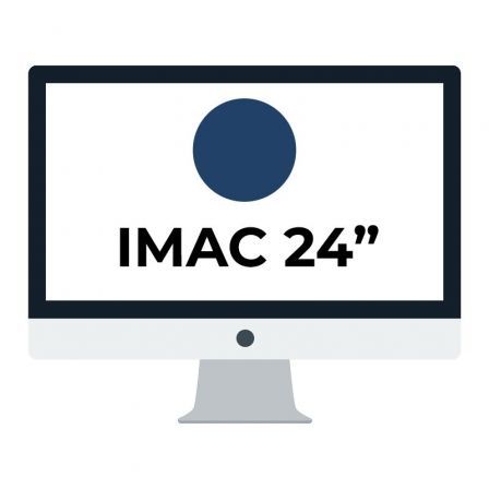 APPLE IMAC 24" RETINA 4.5K/ CHIP M1 CPU 8 NUCLEOS/ 8GB/ 256GB/ GPU 8 NUCLEOS/ AZUL