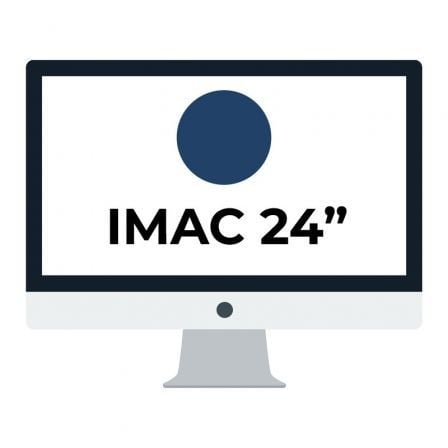 APPLE IMAC 24" RETINA 4.5K/ CHIP M1 CPU 8 NUCLEOS/ 8GB/ 256GB/ GPU 7 NUCLEOS / AZUL