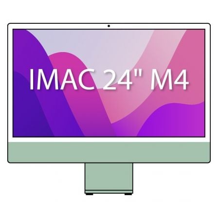 APPLE IMAC 24" RETINA 4,5K / M4 8-CORE CPU/ 16GB/ 256GB SSD/ 8-CORE GPU/ VERDE