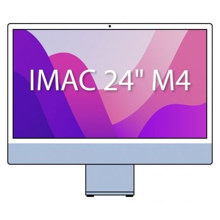 APPLE IMAC 24" RETINA 4,5K / M4 8-CORE CPU/ 16GB/ 256GB SSD/ 8-CORE GPU/ AZUL